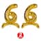 Beistle 26" Gold Self-Standing Foil Balloon Numbers, 2ct.